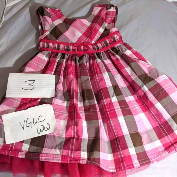 Gymboree Other - Gymboree pink and brown plaid dress